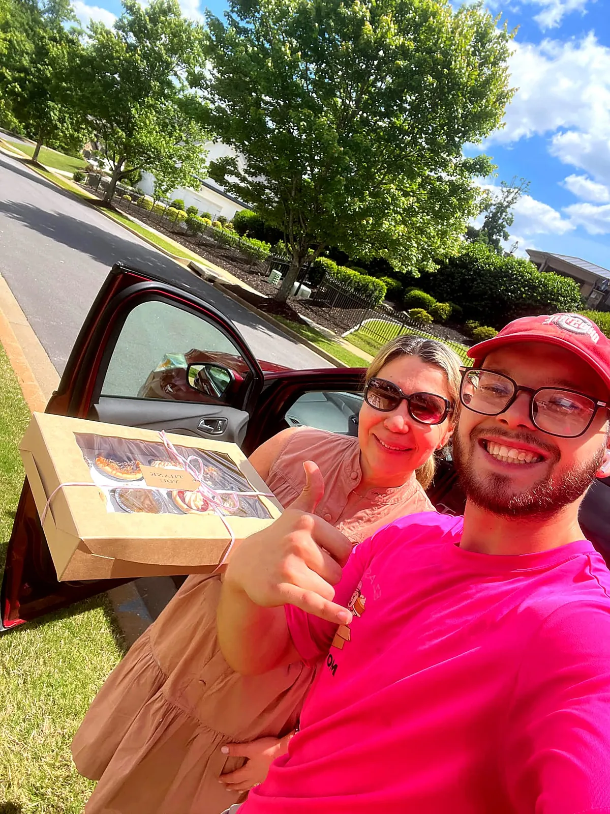 Free pie, delivered with a smile